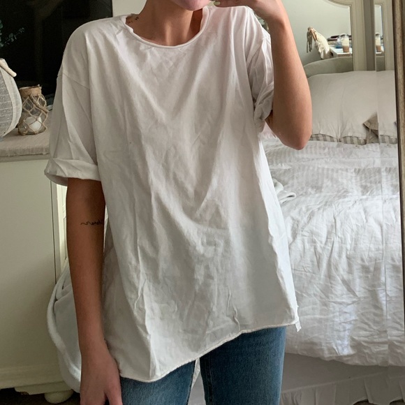 Split Length Loose Tee - Picture 1 of 4